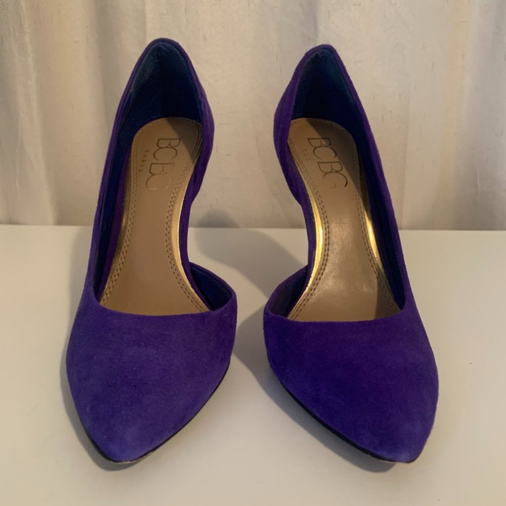 BCBG Paris Blue Suede Pumps
